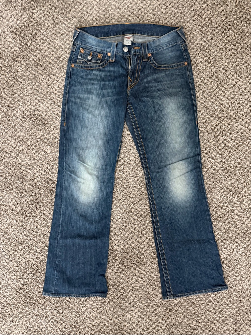 True Religion Men's Blue Bootcut Jeans
